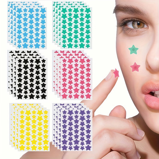 ClearPatch Co. Star Pimple Patches — 240 Colorful Hydrocolloid Acne Patches (6 Colors, 3 Sizes)